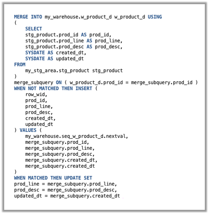 Figure 2 - Incremental Upload of an ADWC Table with ODI