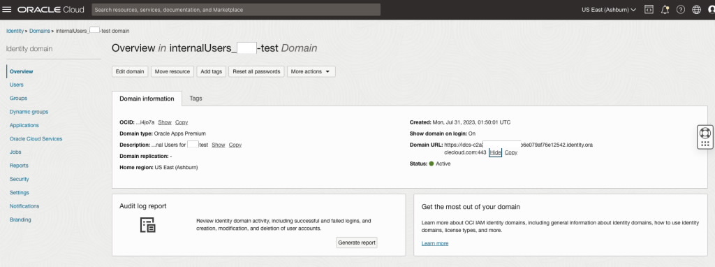 Domain URL