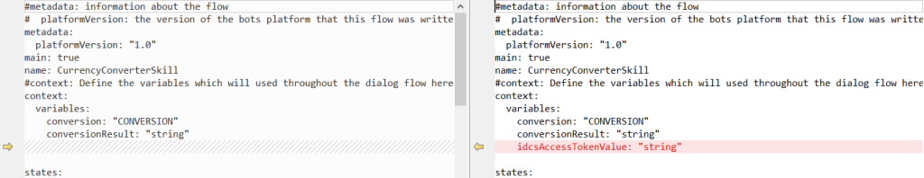 Add Context Variable to dialog flow