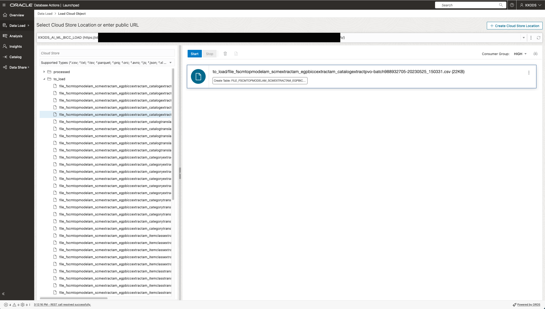 Configuring a Data Load Job
