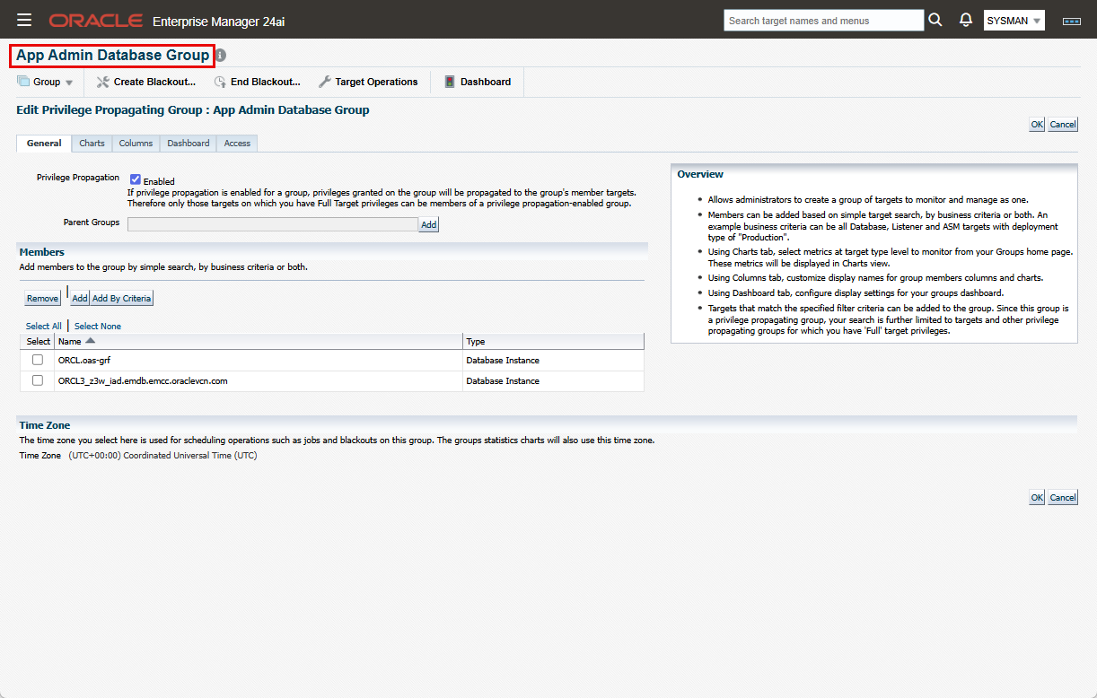 App Admin Database Group