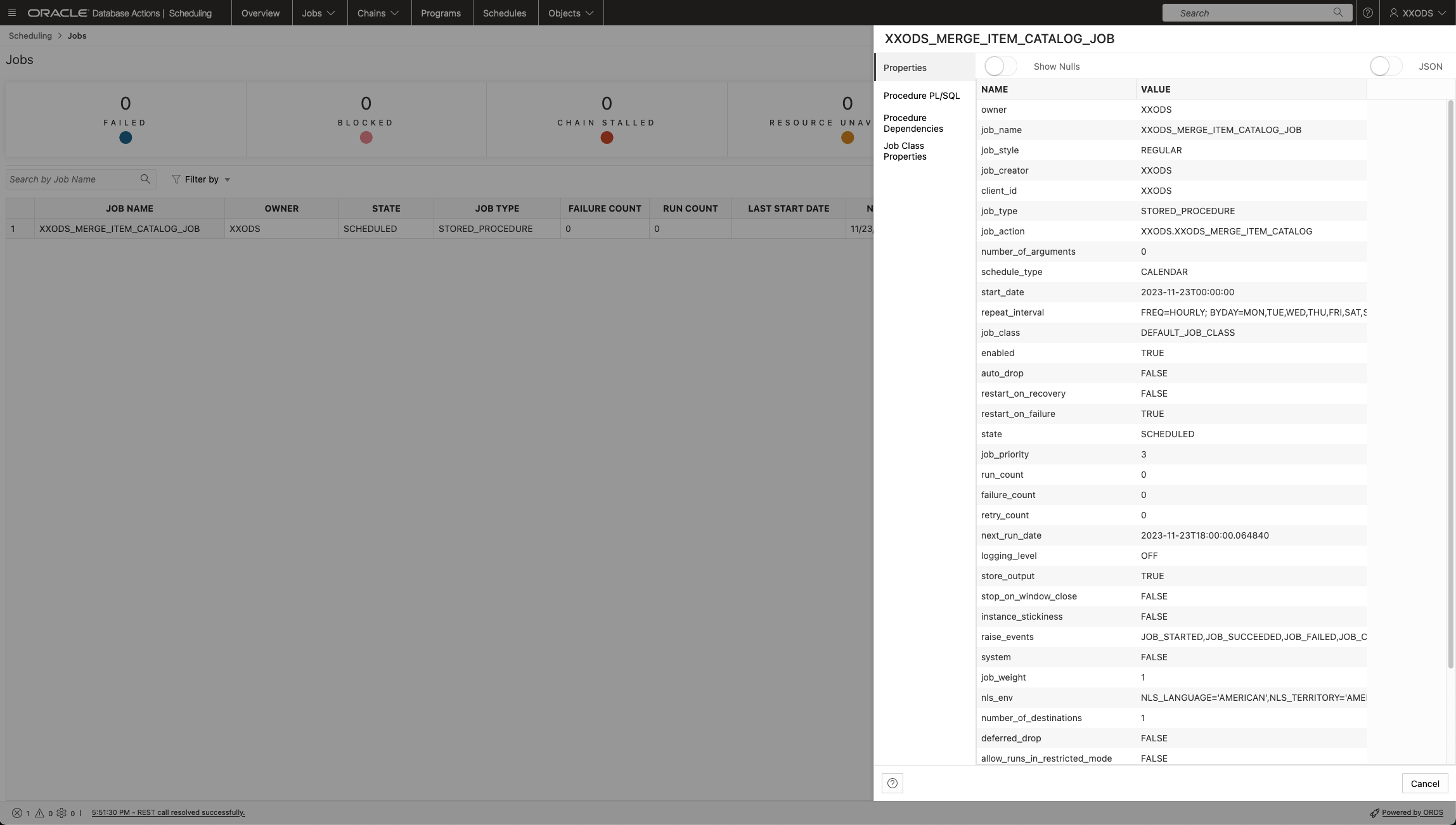 Data Load Job Properties
