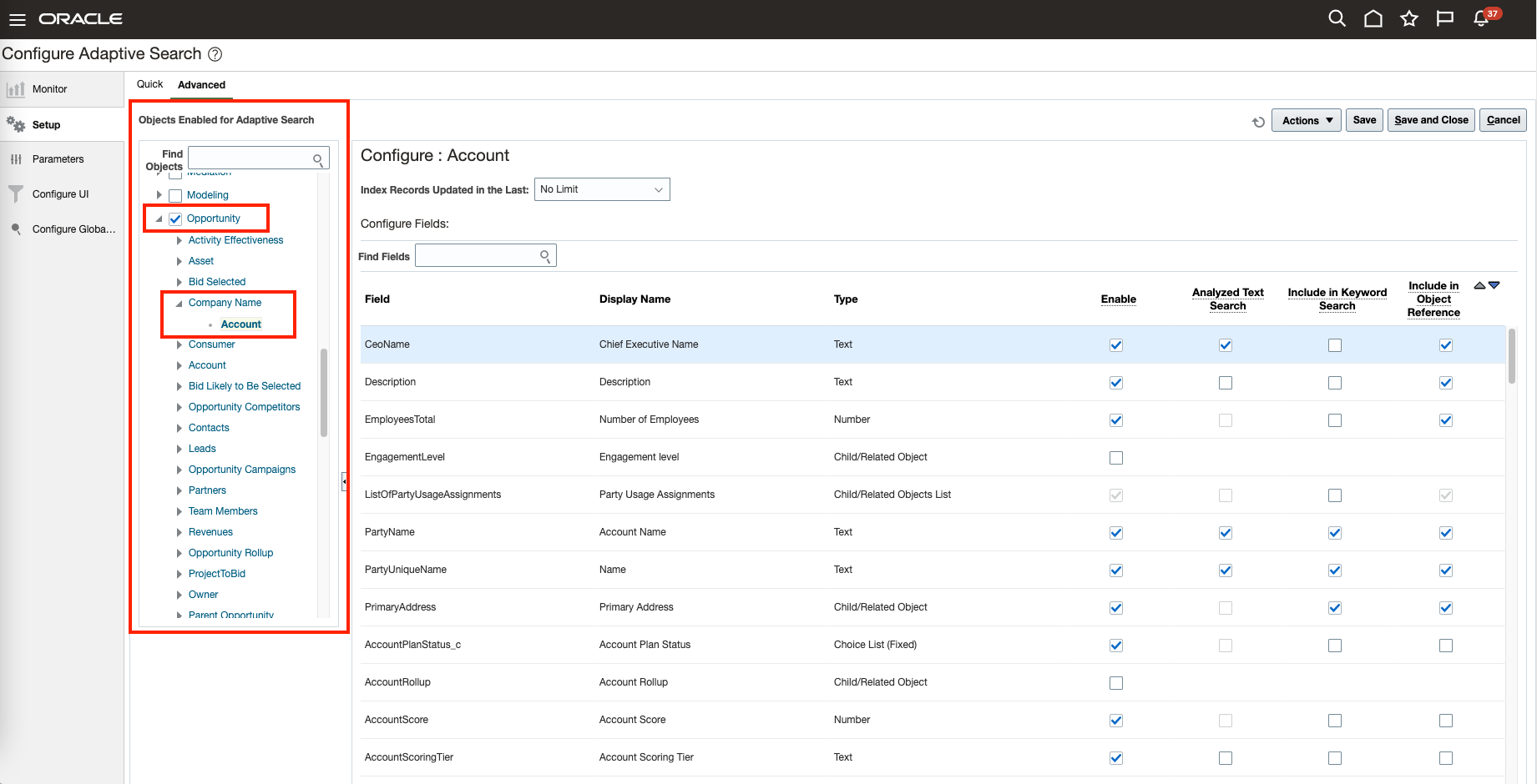 Left Pane Explanation