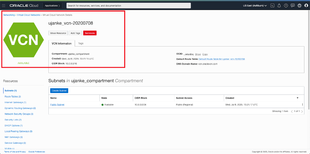 Overview of OCI Public Cloud Linux VM configuration