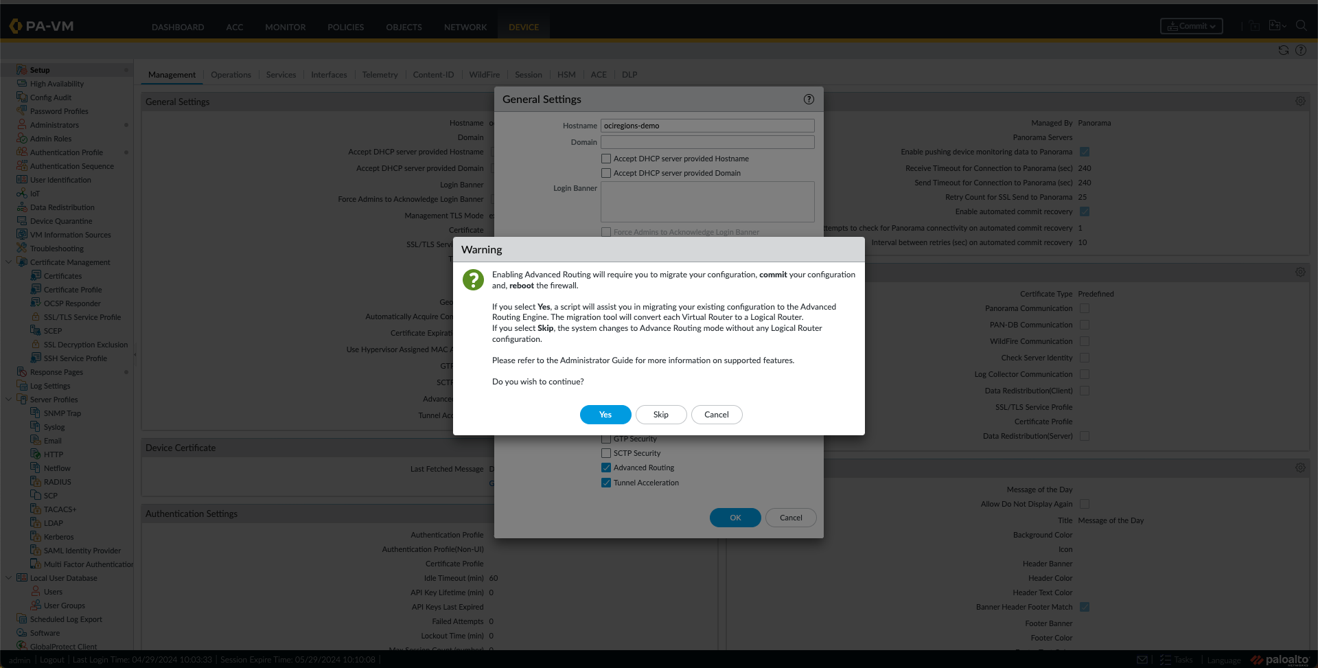 Advanced Routing Activation 2