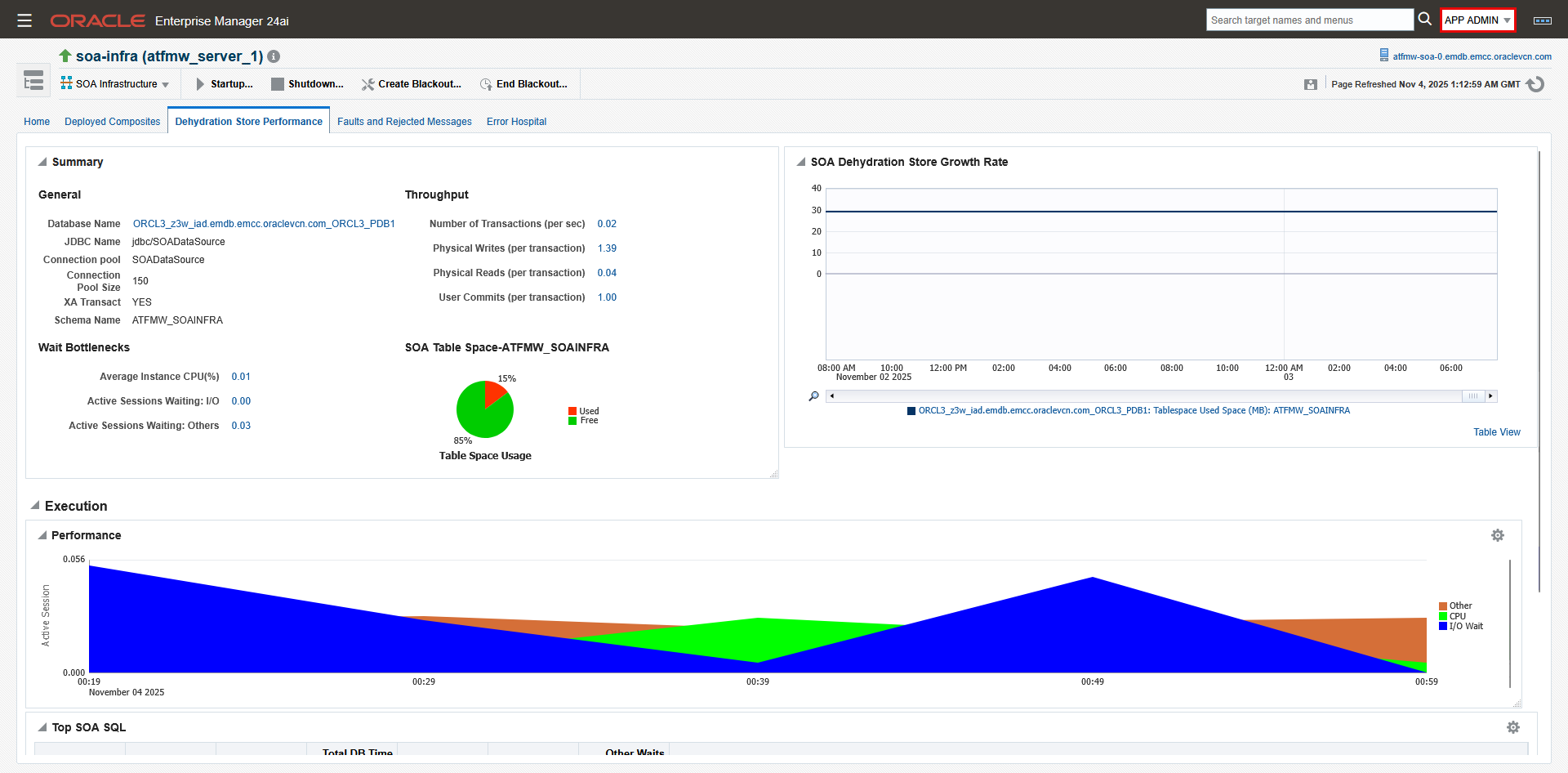 SOA Dehydration Store Tab