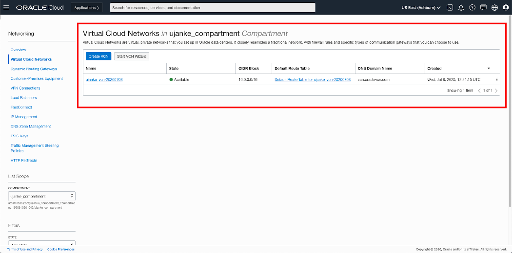 Overview of OCI Linux VM network configuration