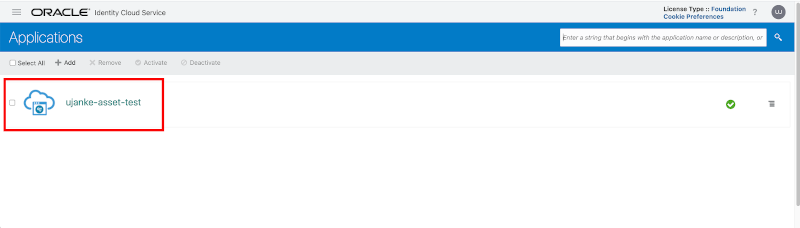 Showing a Custom App registration once finished