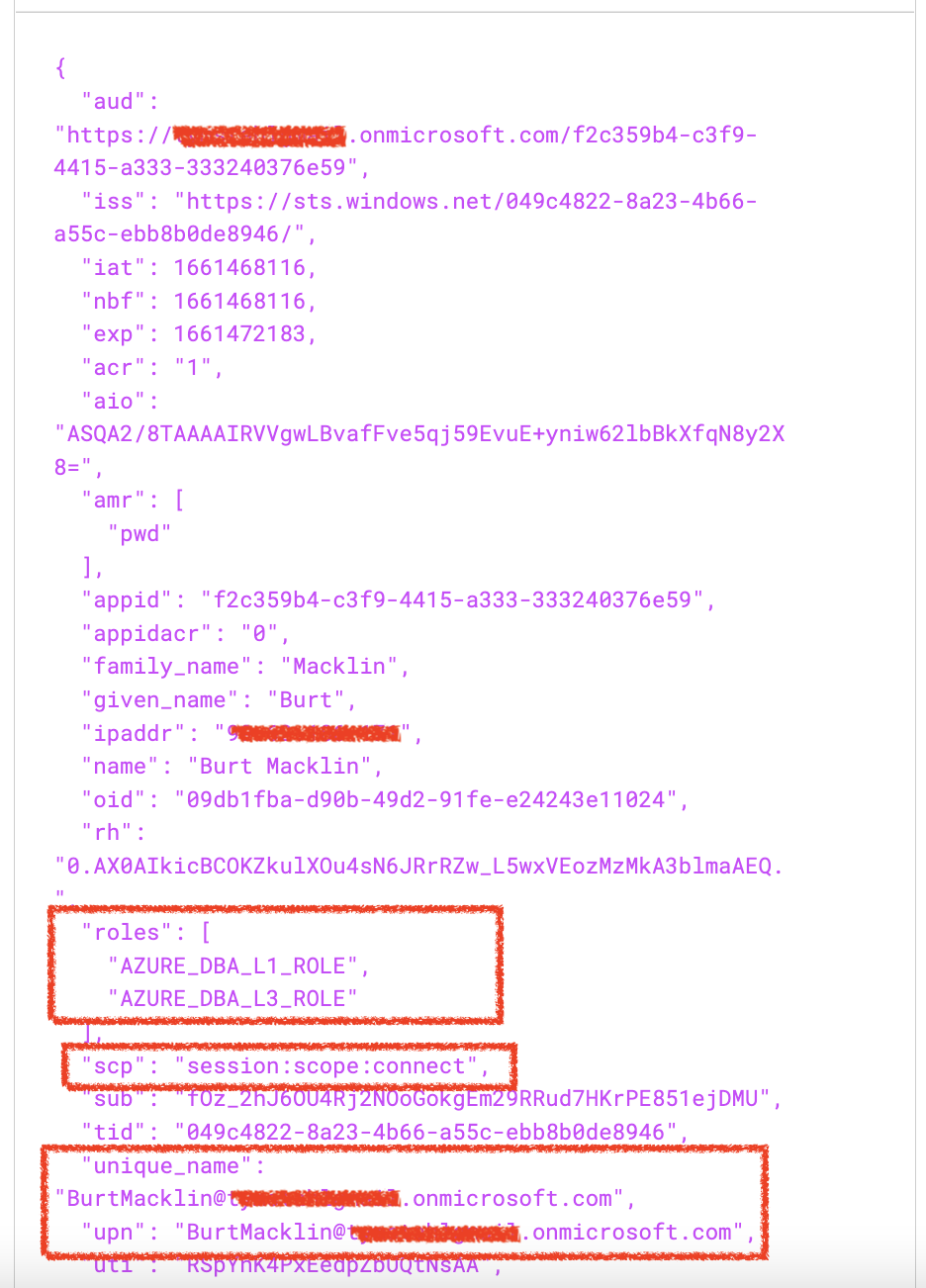 JWT.io token inspection