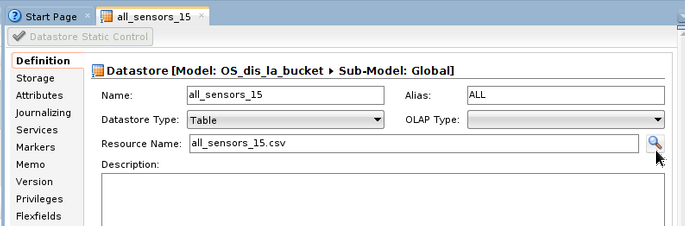 New Data Store Definition picture