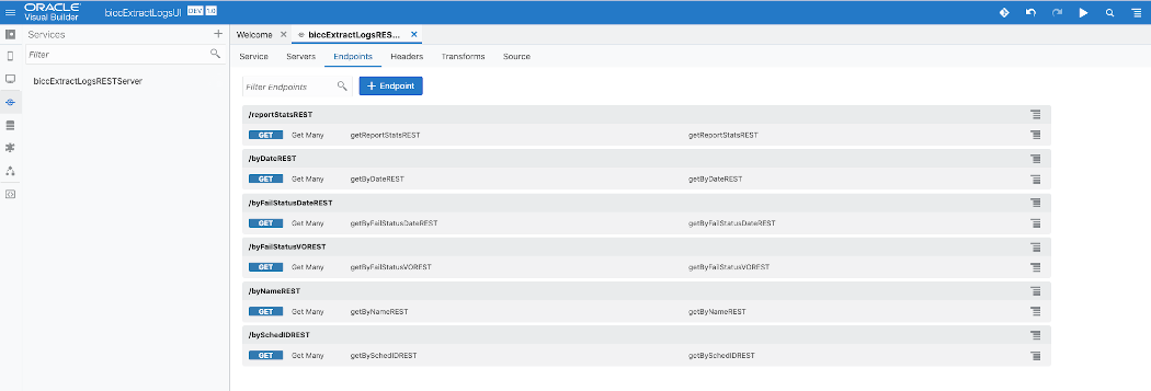 Sample VB App Service List