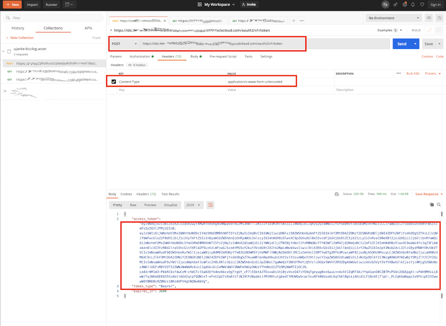 Testing via Postman - Receiving the Bearer Token