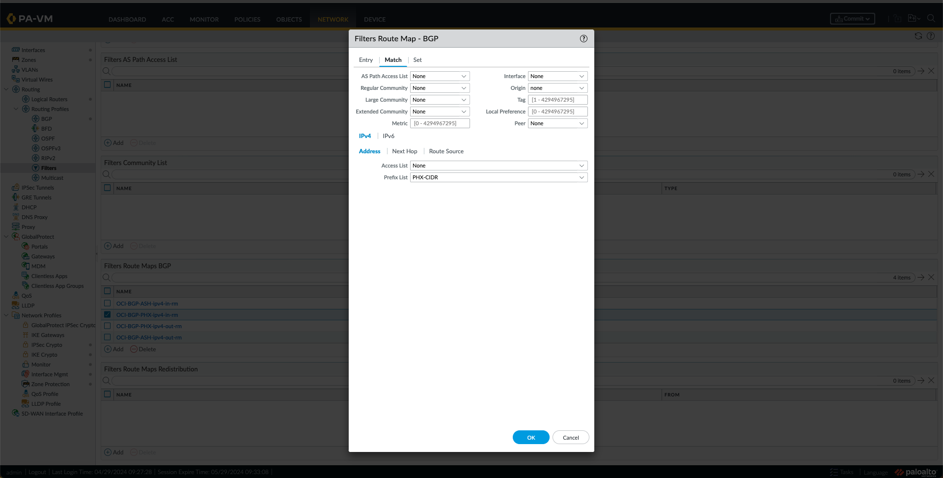 Route Map IN for PHX 2