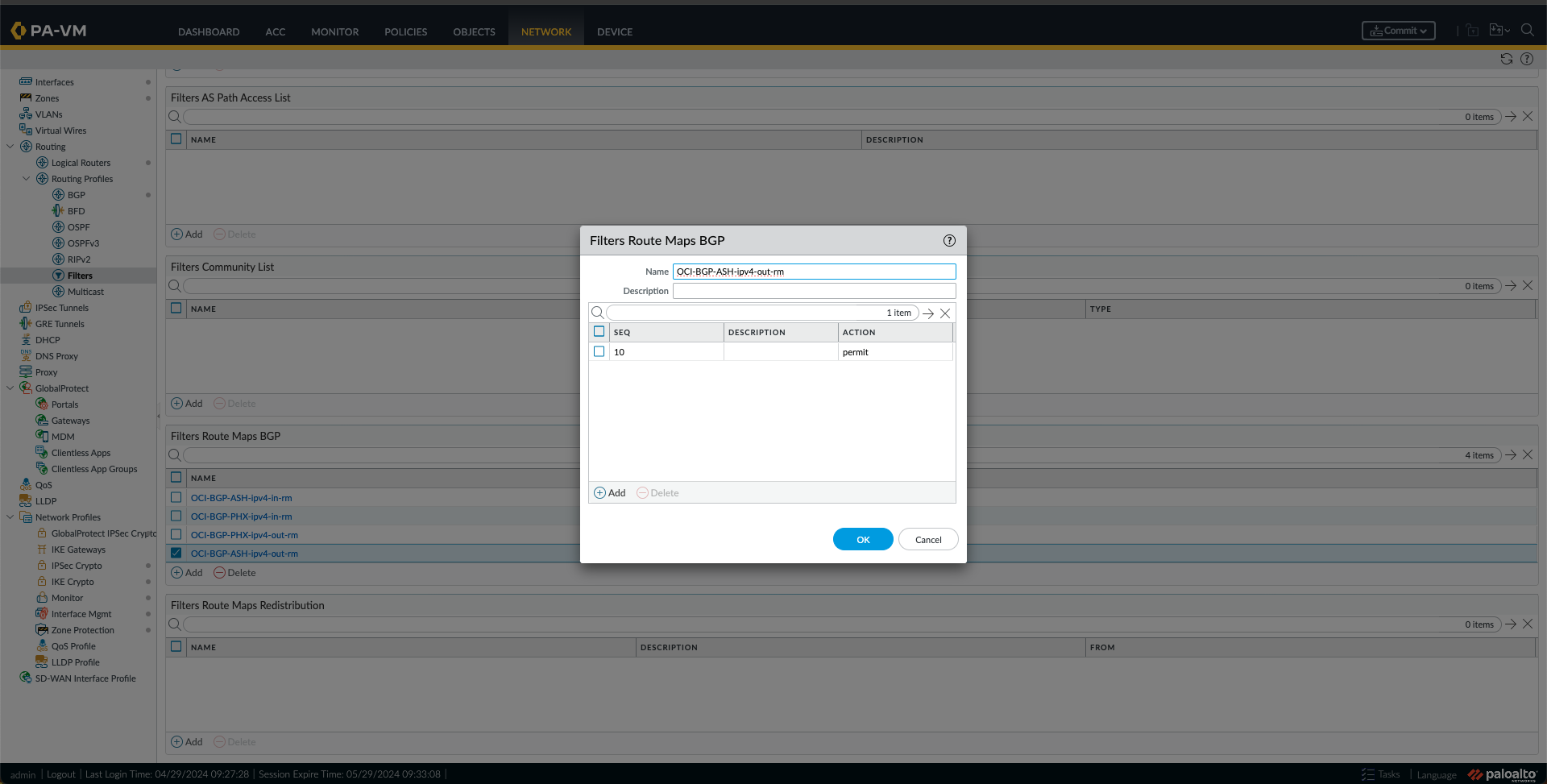 Route Map OUT for ASH 1