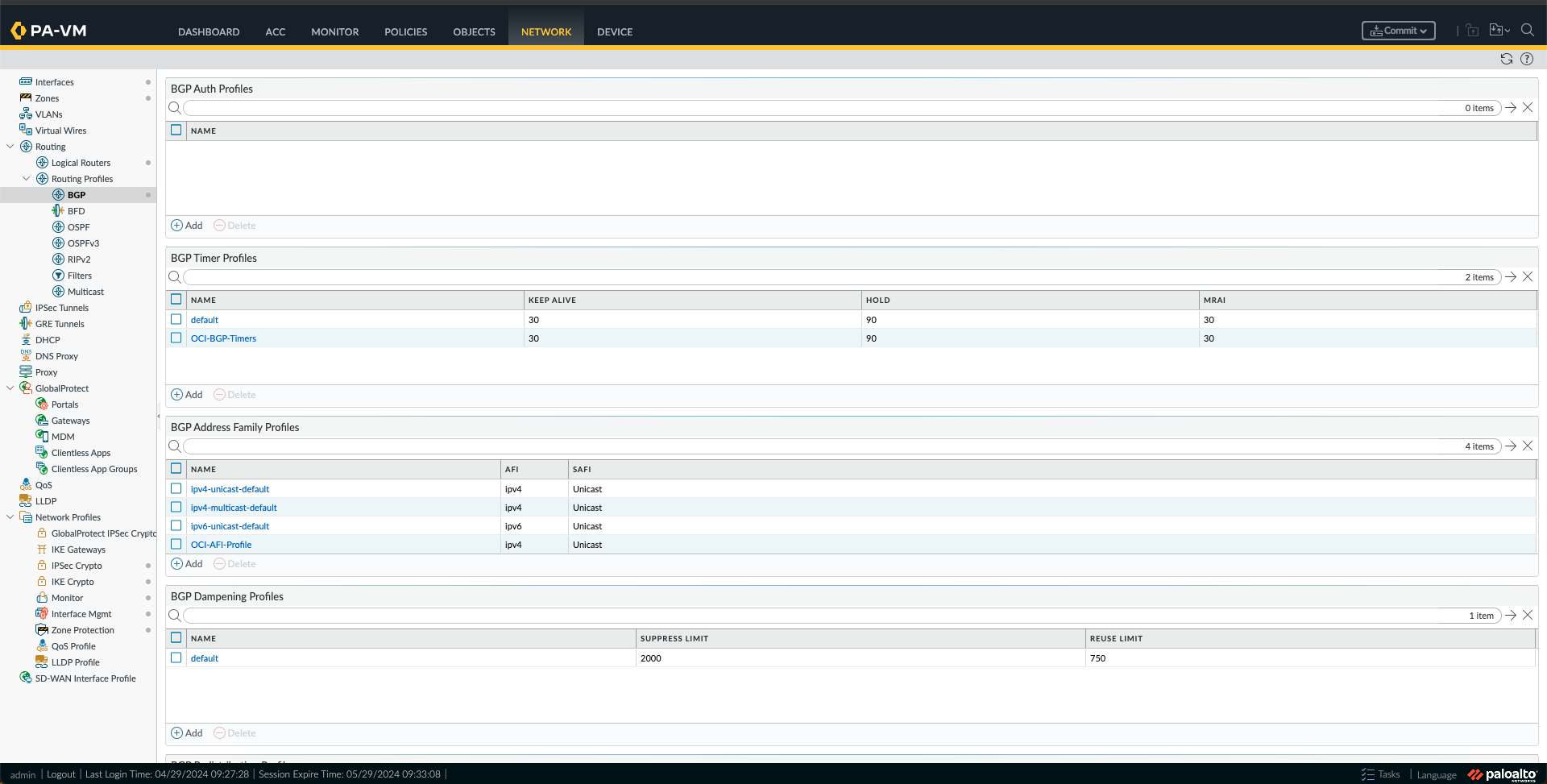 BGP Routing Profiles 1