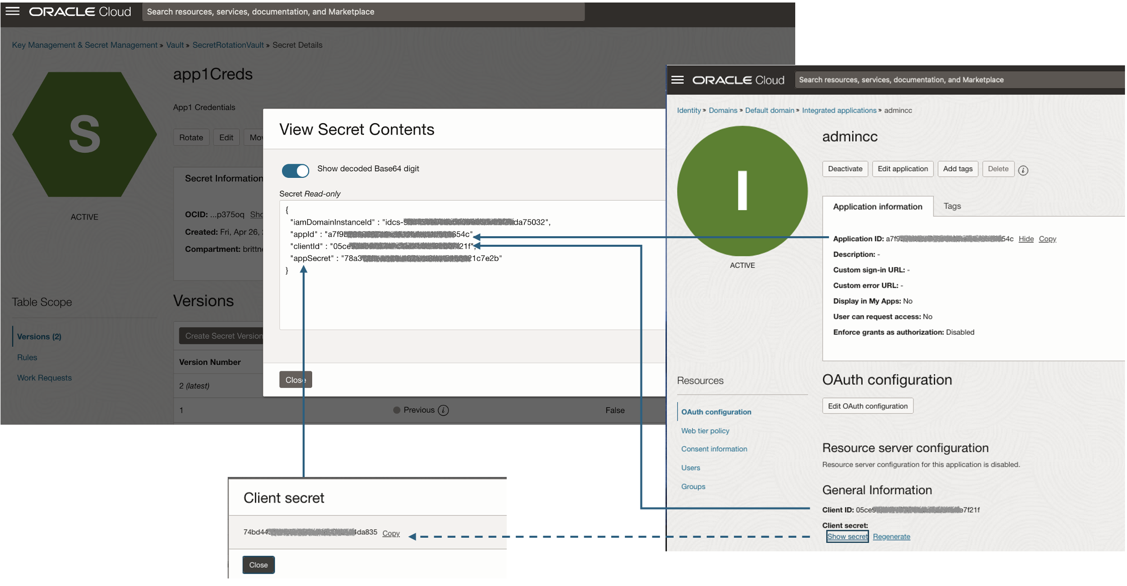 OCI IAM Confidential App