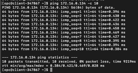 Succesful ICMP