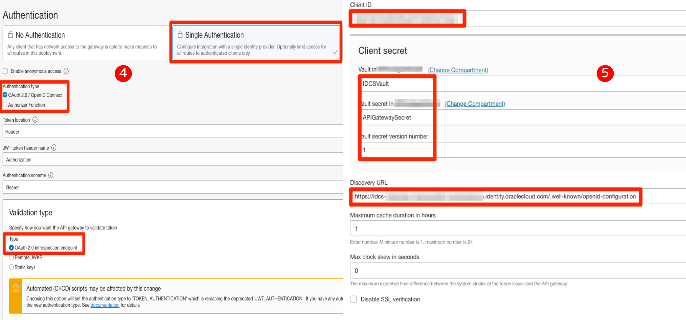 API Gateway OIDC step 2