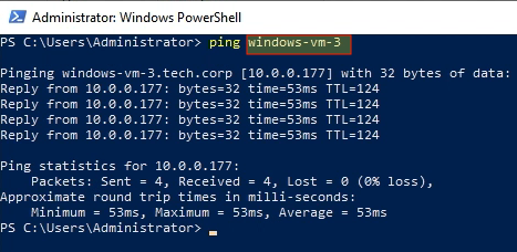 BNWD - PING HOST FROM DC