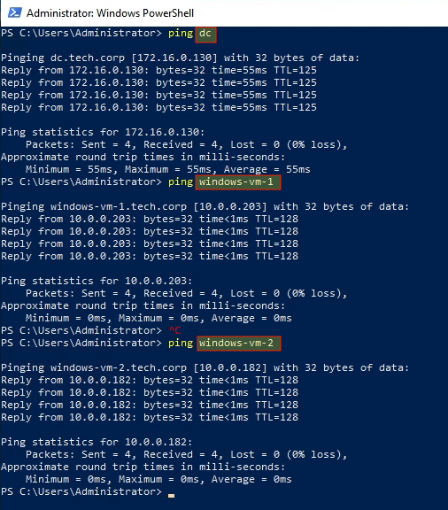 BNWD - PING HOSTNAMES