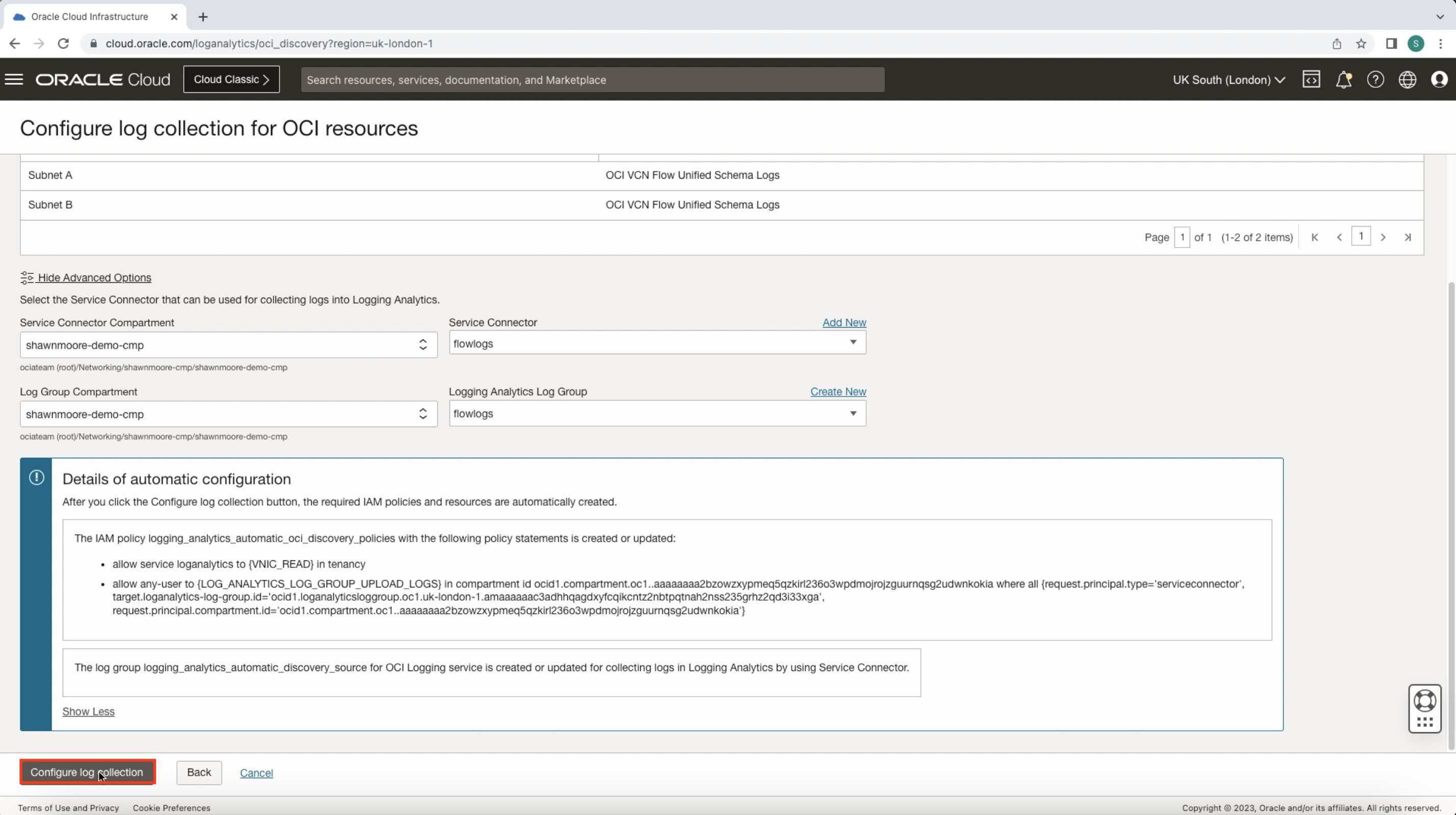 Configure Log Collection
