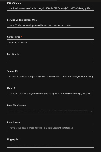 Connector Configuration Items