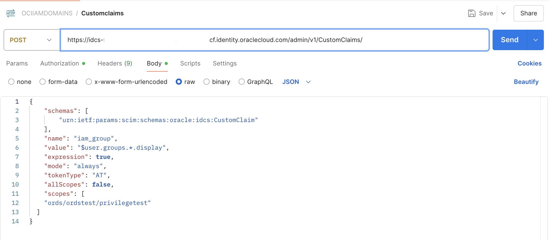 Custom Claim Creation