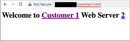Customer 1 Web Server 2