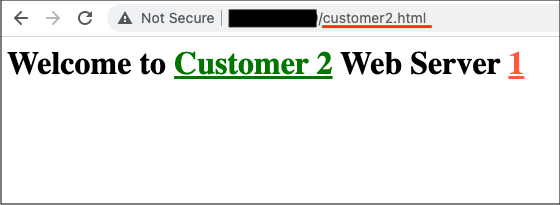 Customer 2 Web Server 1