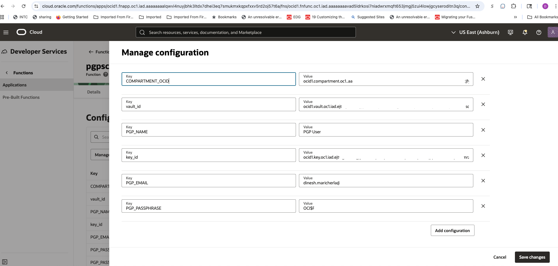 configuration information