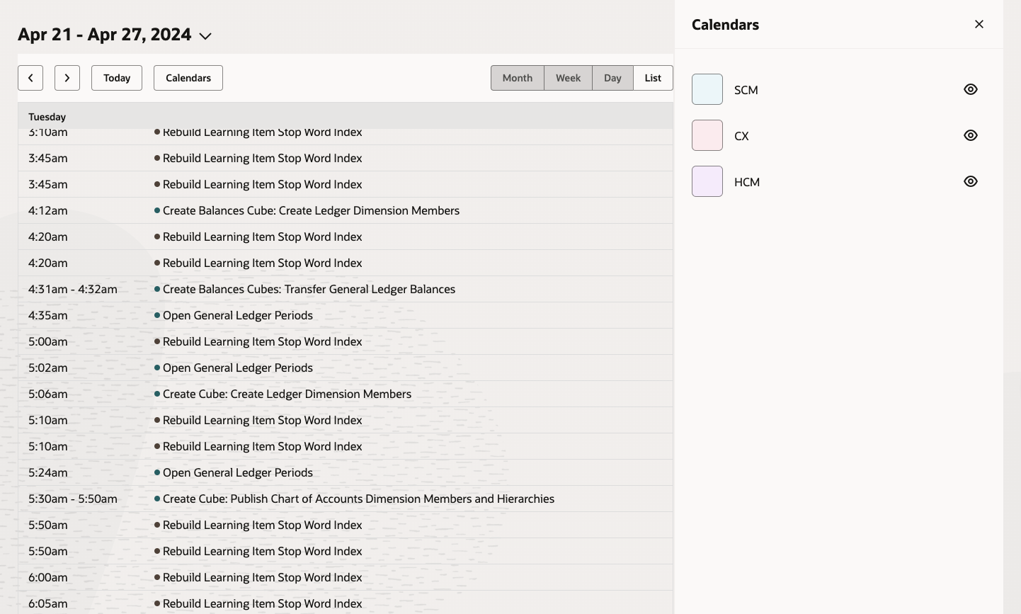 Sample Calendar View 2