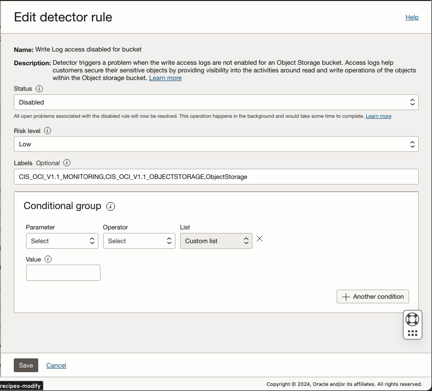 Editing a Decector Rule