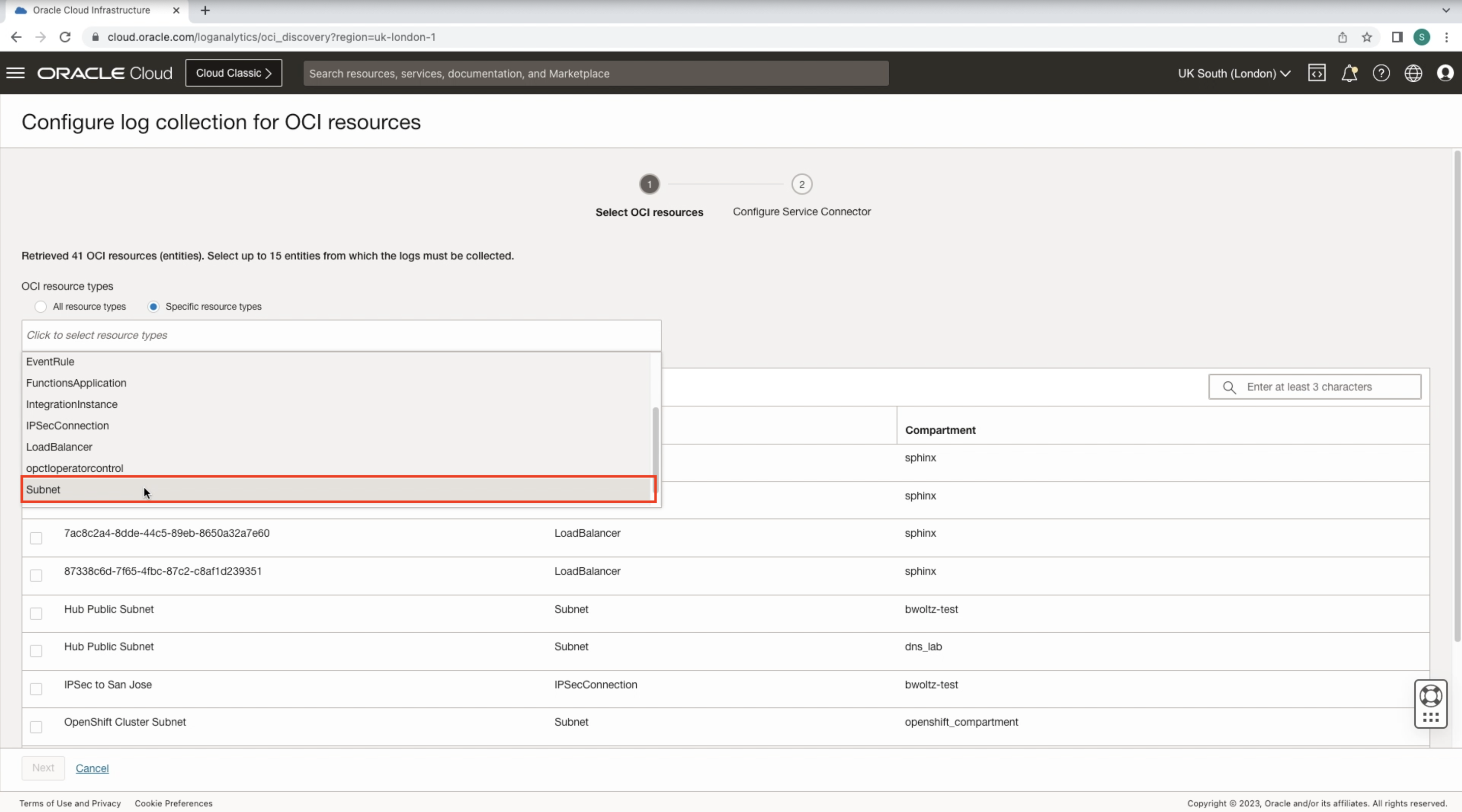 Logging Analytics Find Subnets