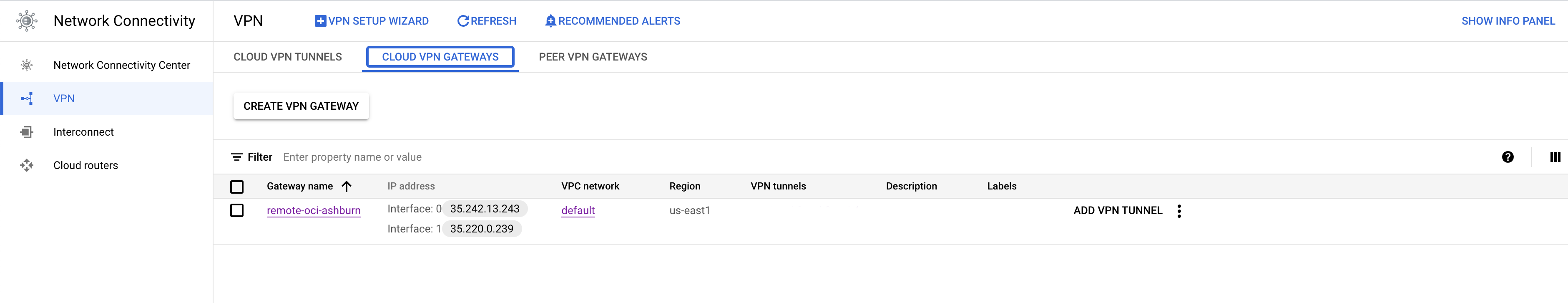 GCP-Cloud-VPN-Gateway