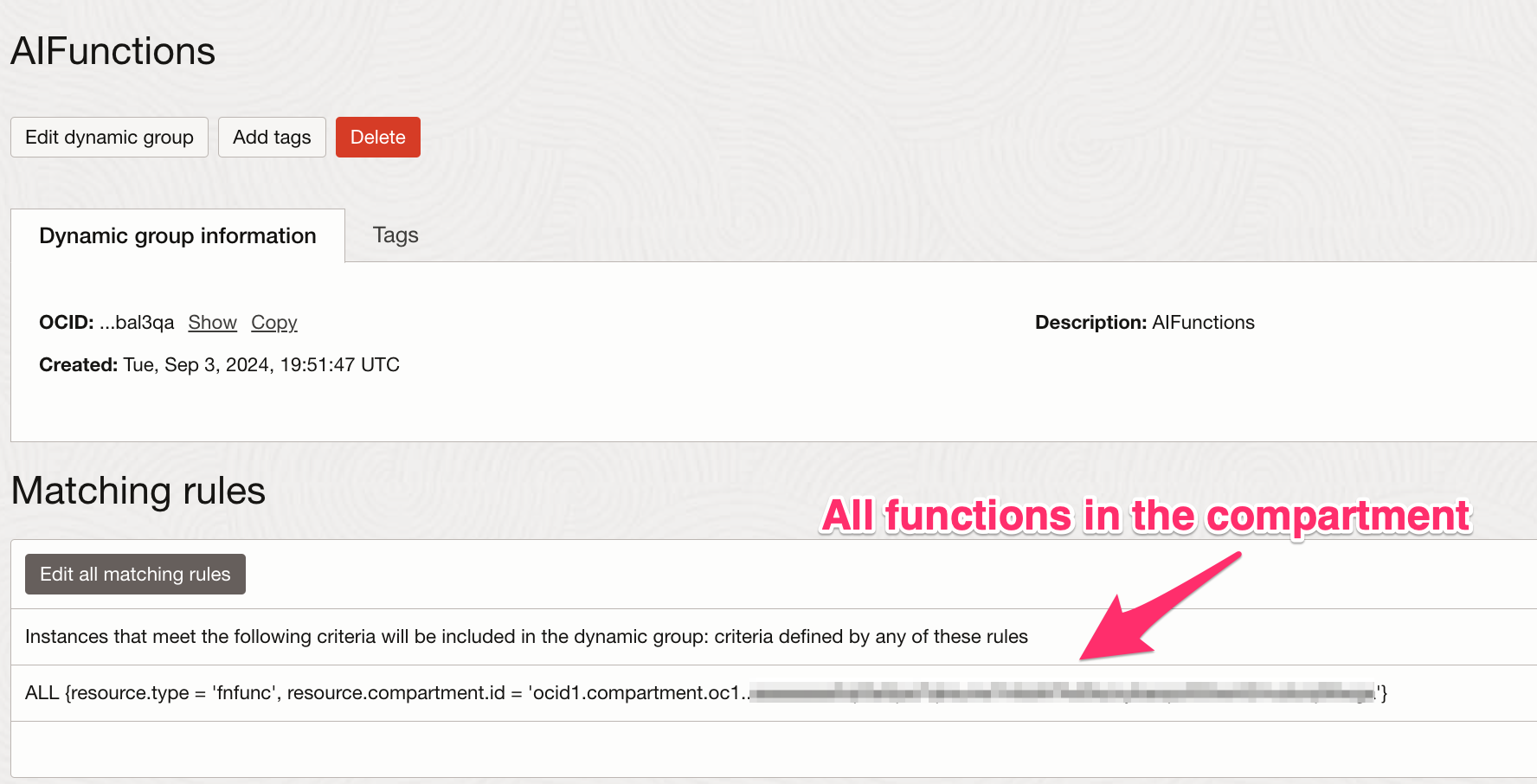 Gen AI functions Dynamic Group Definition