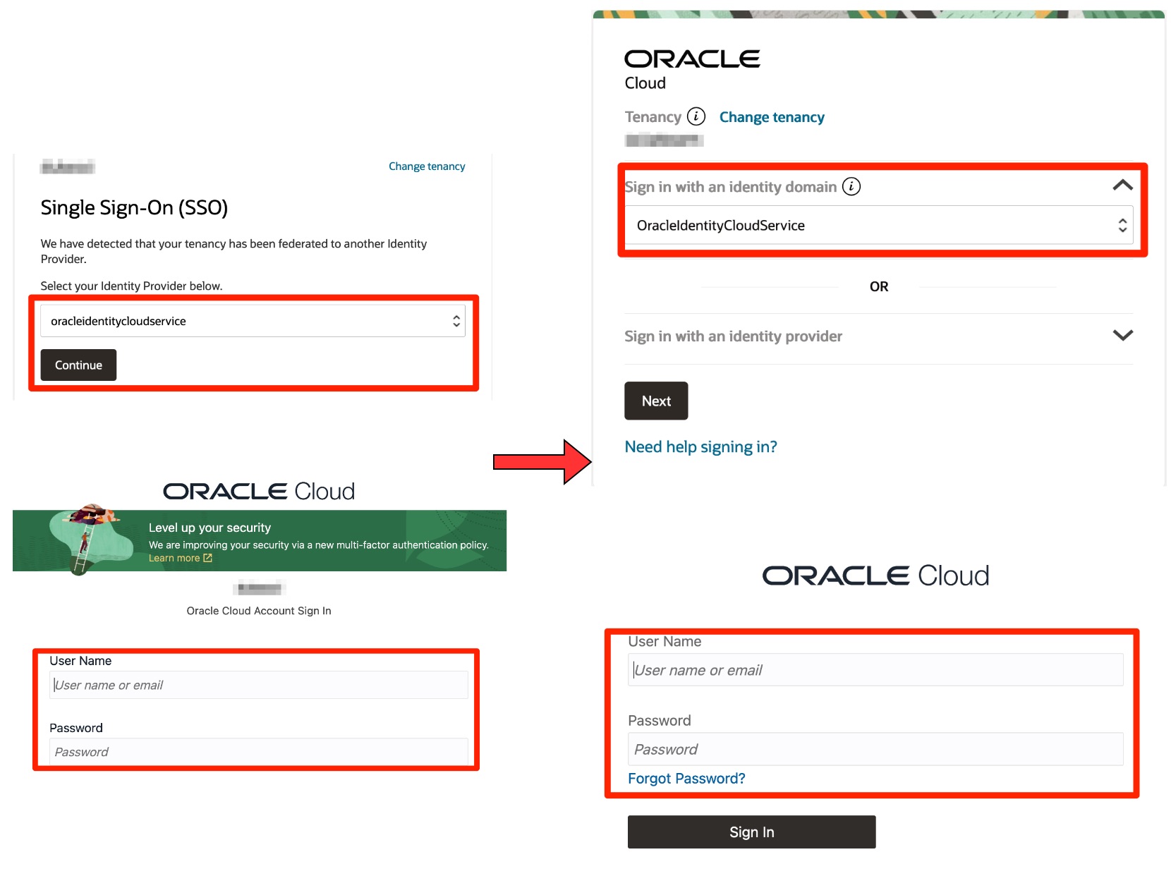 IDCS Local User login