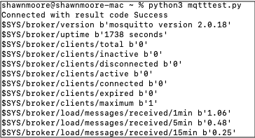 IOTD-MOSQUITTO CLIENT