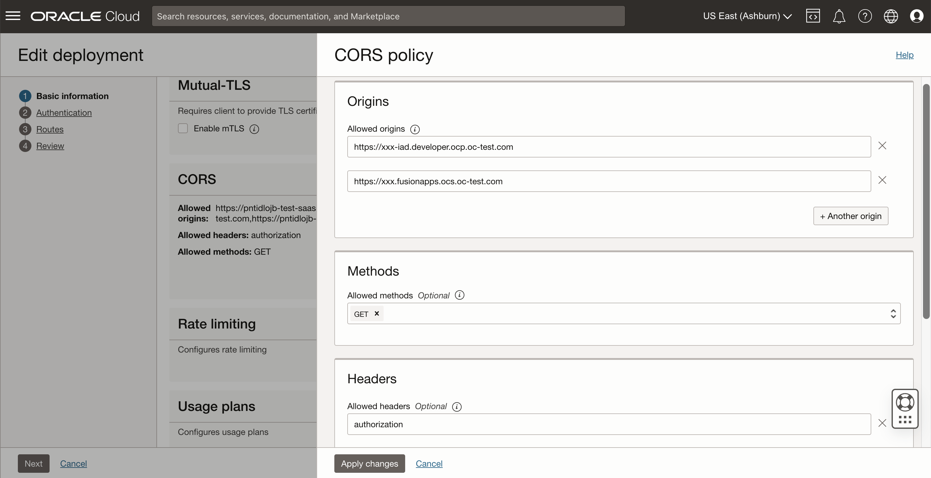 API Gateway CORS