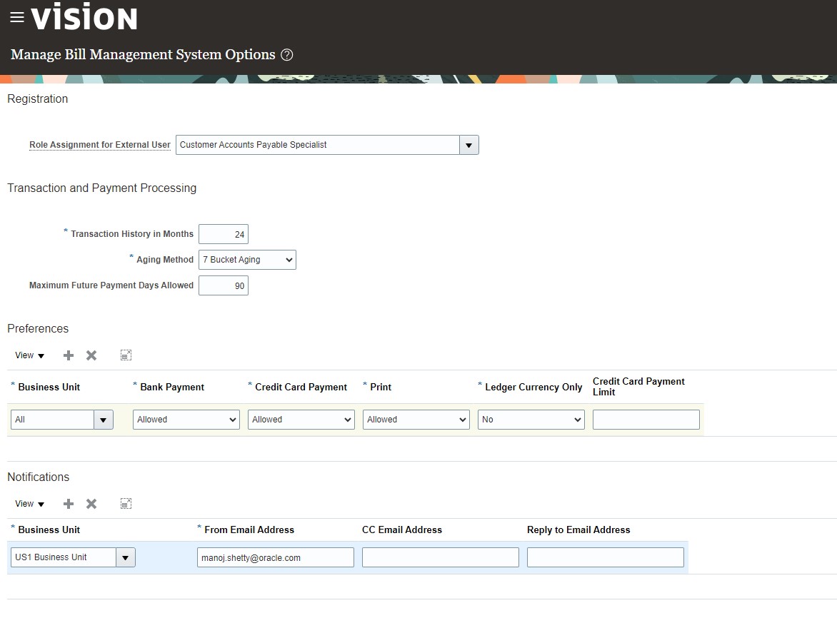 Bill Management System Options