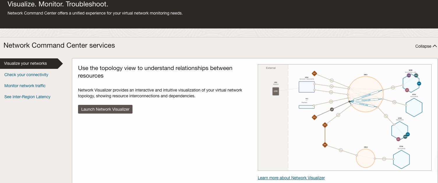 OCI Network Command Center