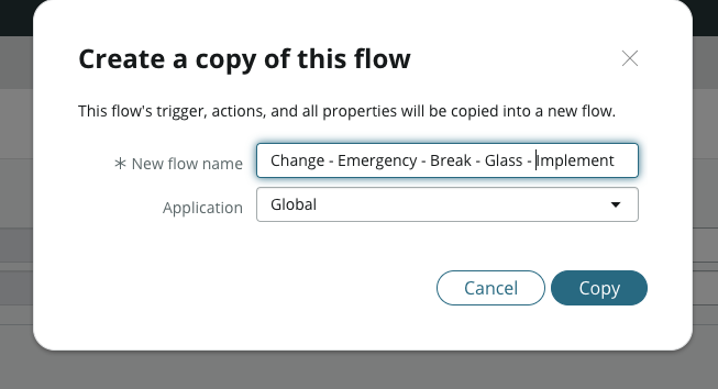 Copy the flow 2