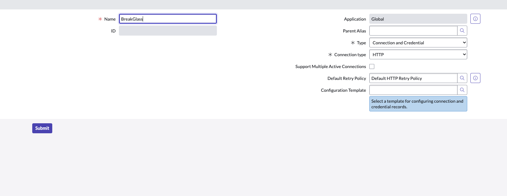Connection & Credential Alias 2
