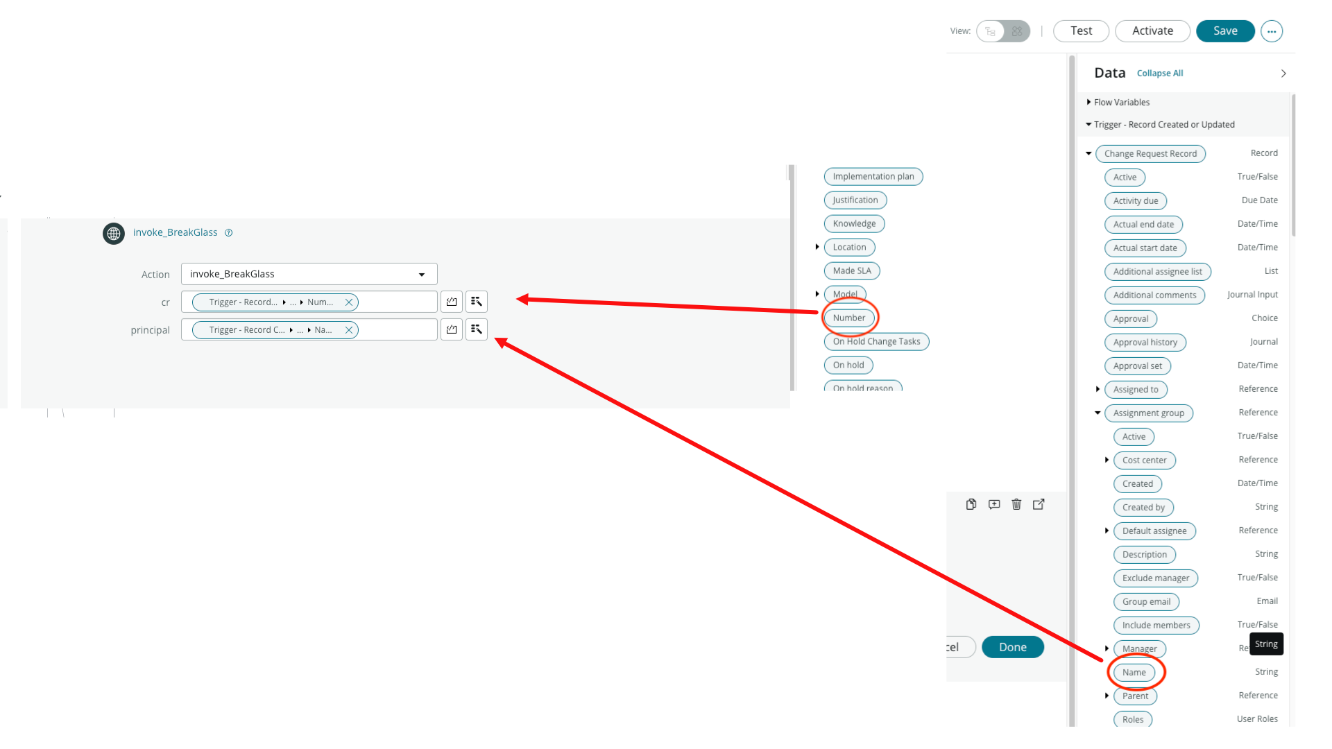 configure invoke_BreakGlass inputs