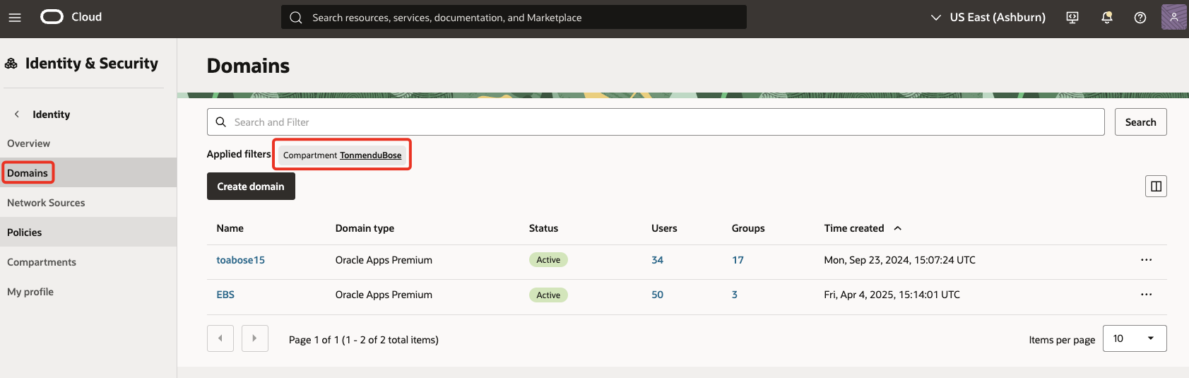 OCIIAMOneLogin_OCI_Console_1