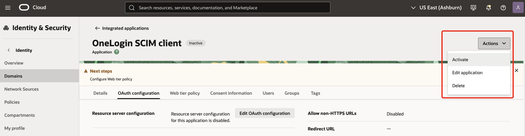OCIIAMOneLogin_OCI_Console_22