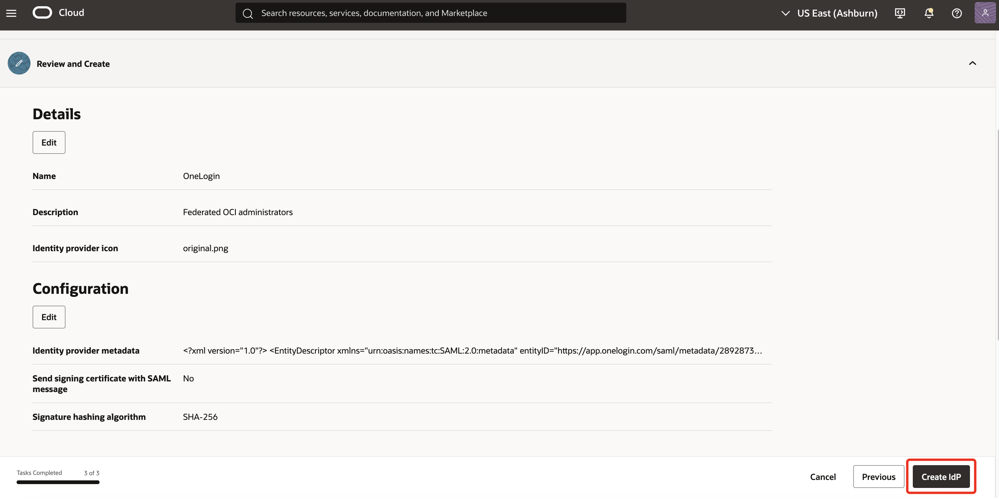 OCIIAMOneLogin_OCI_Console_8