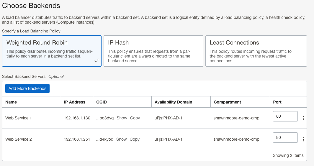 Nested LBs - Skip Backends