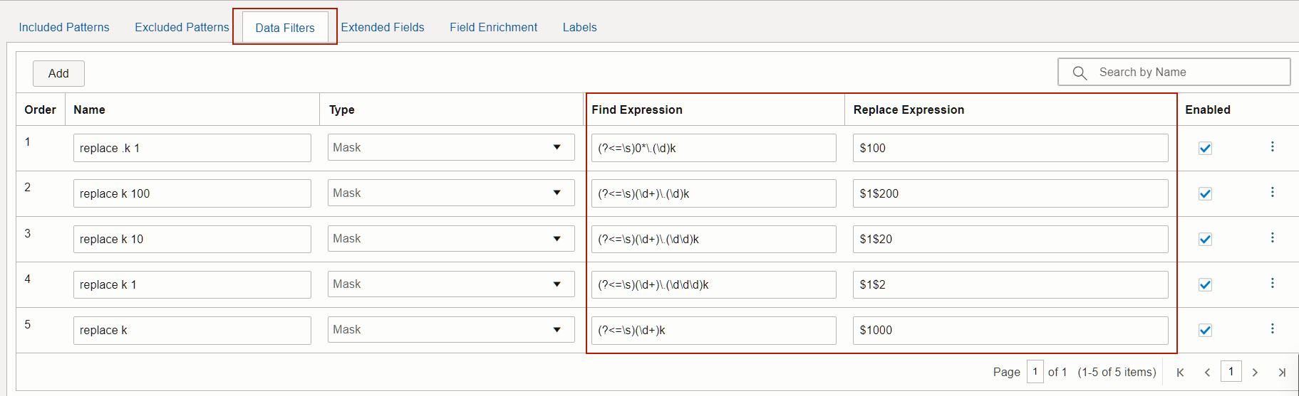 Logging Analytics Log Source Data Filters Data Transformation
