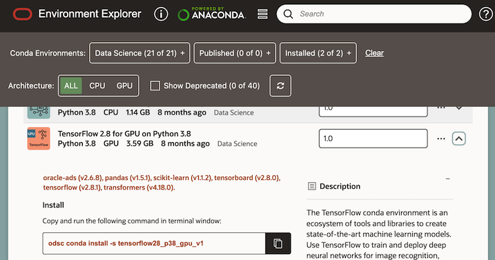 Environment explorer
