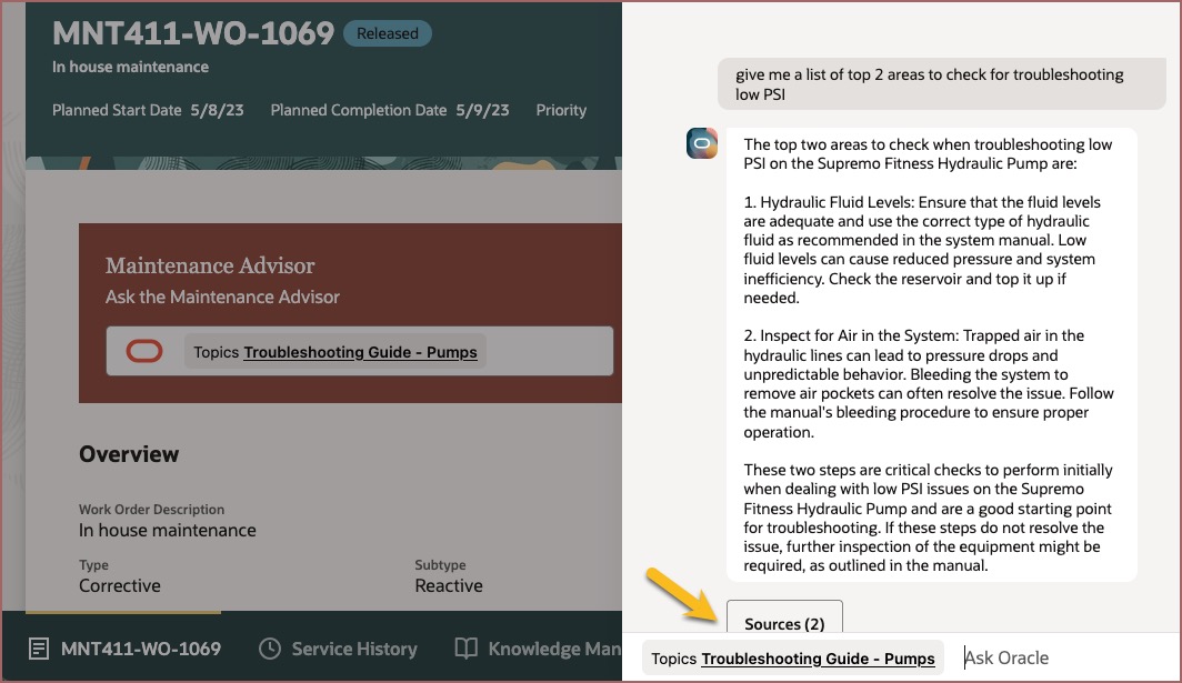 AI Agent in Operator Workbench